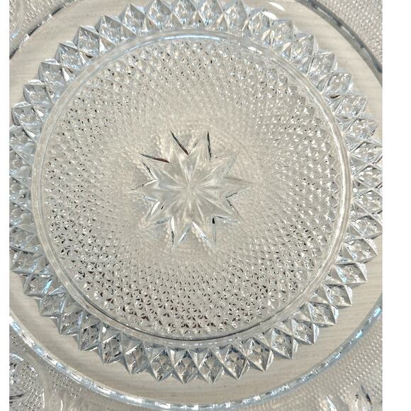 Duncan & Miller Sandwich Glass # 41 Vintage Dinner Plate-9 5/8" Rare Excellent! - Picture 6 of 6